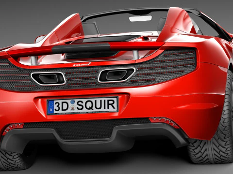 Mclaren MP4 12C Spider 2013 3D Model