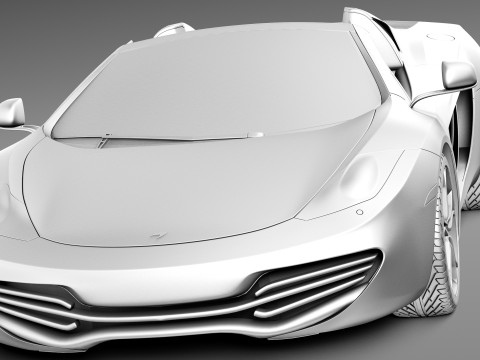Mclaren MP4 12C Spider 2013 3D मॉडल