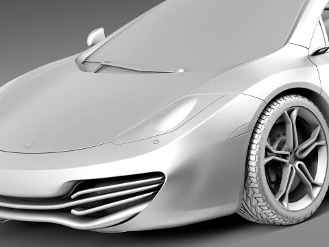 Mclaren MP4 12C Spider 2013 3D Model