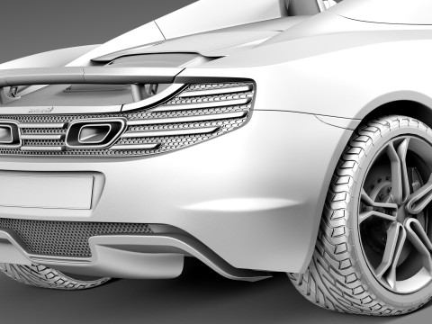 Mclaren MP4 12C Spider 2013 3D मॉडल