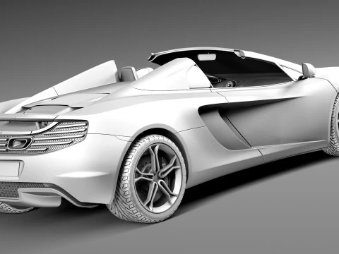 Mclaren MP4 12C Spider 2013 3D Model