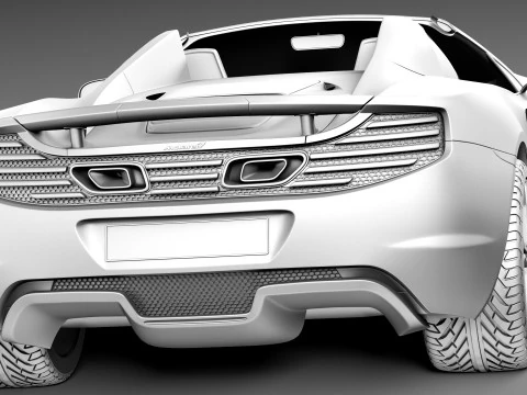 Mclaren MP4 12C Spider 2013 3D Model
