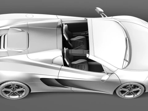 Mclaren MP4 12C Spider 2013 3D Model