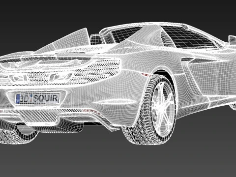 Mclaren MP4 12C Spider 2013 3D Model