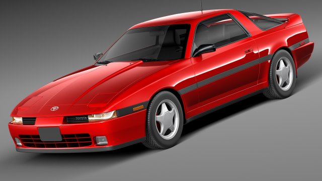 Toyota Supra Mk3 1986-1993 Modello 3D .c4d .max .obj .3ds .fbx .stl .blend 