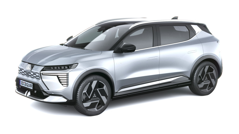 Mitsubishi Eclipse Cross 2026 3D Model .c4d .max .obj .3ds .fbx .stl .blend 