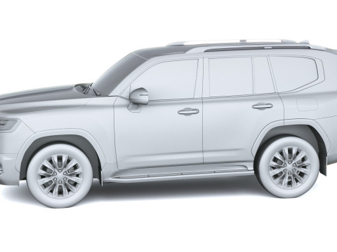 Toyota Land Cruiser 300 Ibrido 2026 Modello 3D