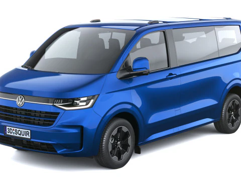 Volkswagen Transporter T7 e-caravelle SWB 2025 3D Model