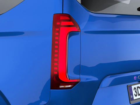 Volkswagen Transporter T7 e-caravelle SWB 2025 3D Model