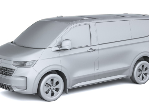 Volkswagen Transporter T7 e-caravelle SWB 2025 Modelo 3D