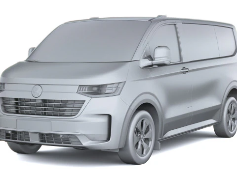 Volkswagen Transporter T7 e-caravelle SWB 2025 3D Model