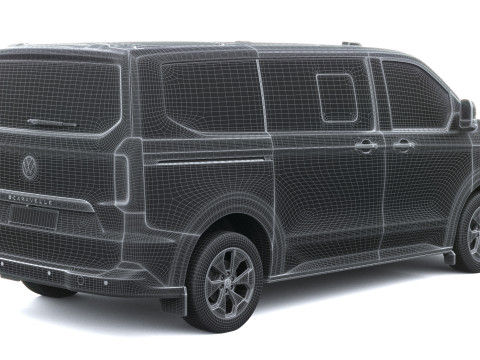 Volkswagen Transporter T7 e-caravelle SWB 2025 Modelo 3D