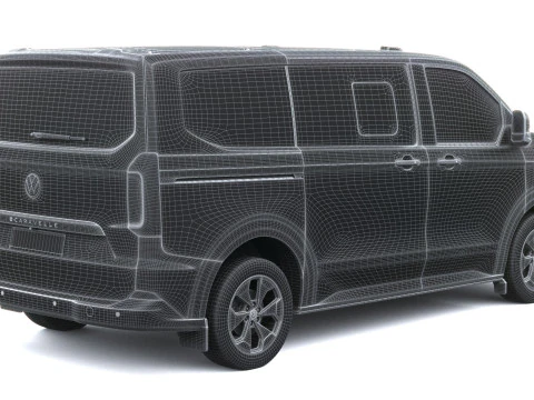 Volkswagen Transporter T7 e-caravelle SWB 2025 3D Model