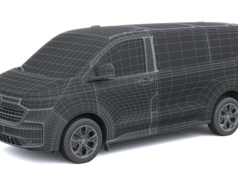 Volkswagen Transporter T7 e-caravelle SWB 2025 Modelo 3D