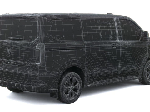 Volkswagen Transporter T7 e-caravelle SWB 2025 3D Model