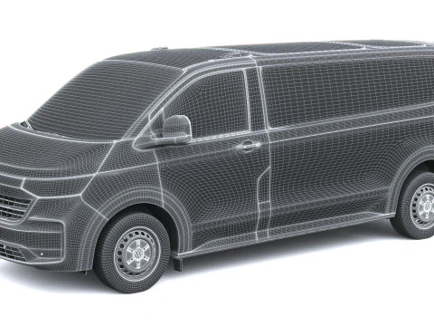 Volkswagen Transporter T7 Van LWB 2025 3D Model