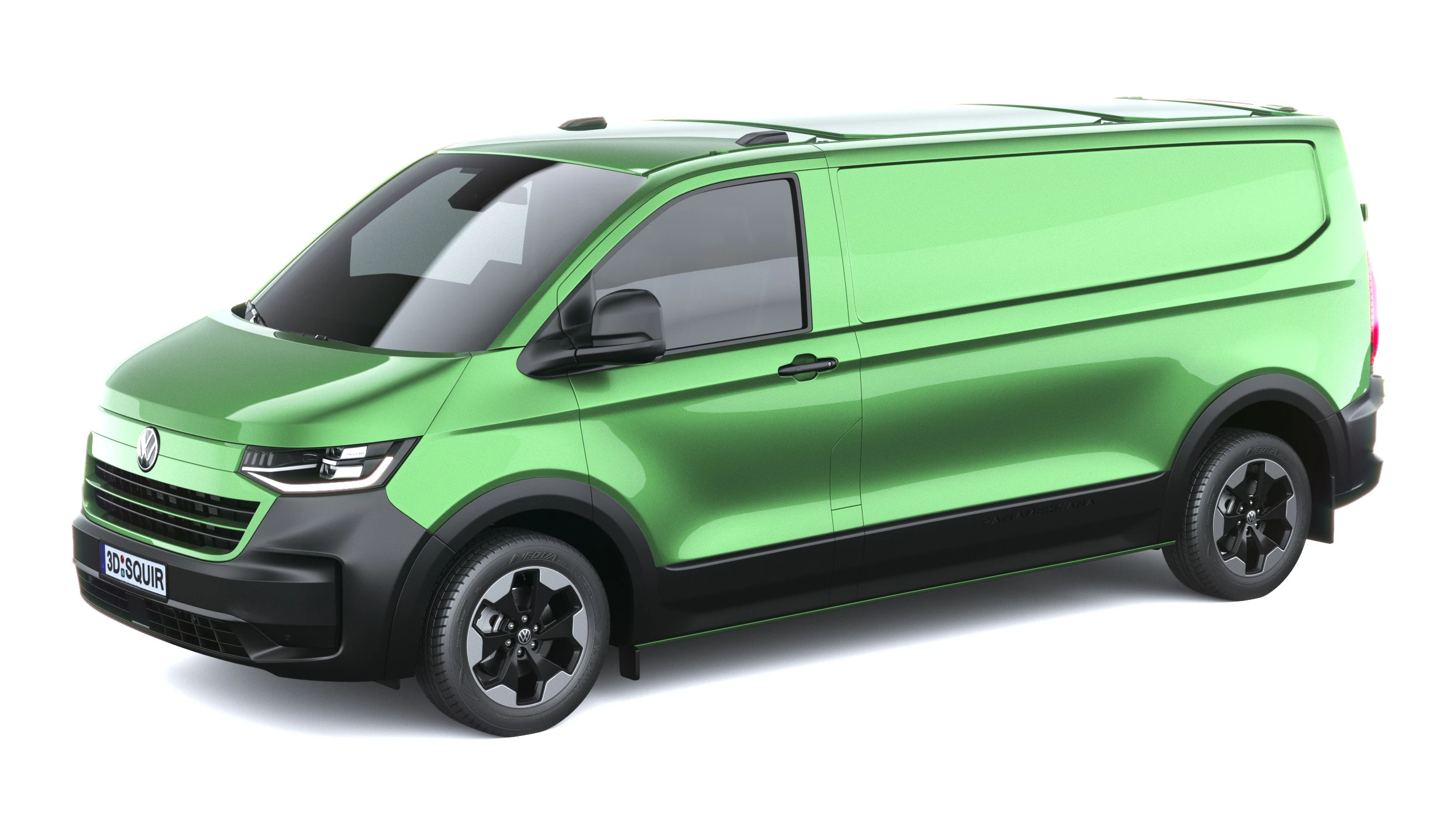 Volkswagen Transporter T7 Panamericana LWB 2025 3D Model .c4d .max .obj .3ds .fbx .stl .blend 