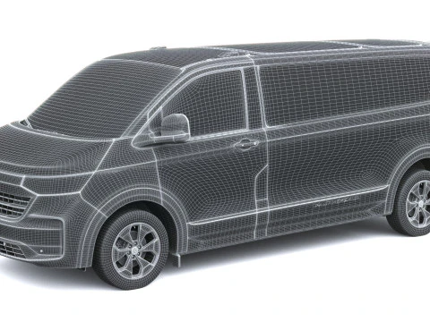 Volkswagen Transporter T7 Panamericana LWB 2025 3D Model