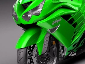 はな カワサキ ZX14R 2012 ニンジャ 3Dモデル in バイク 62599 | 3DExport