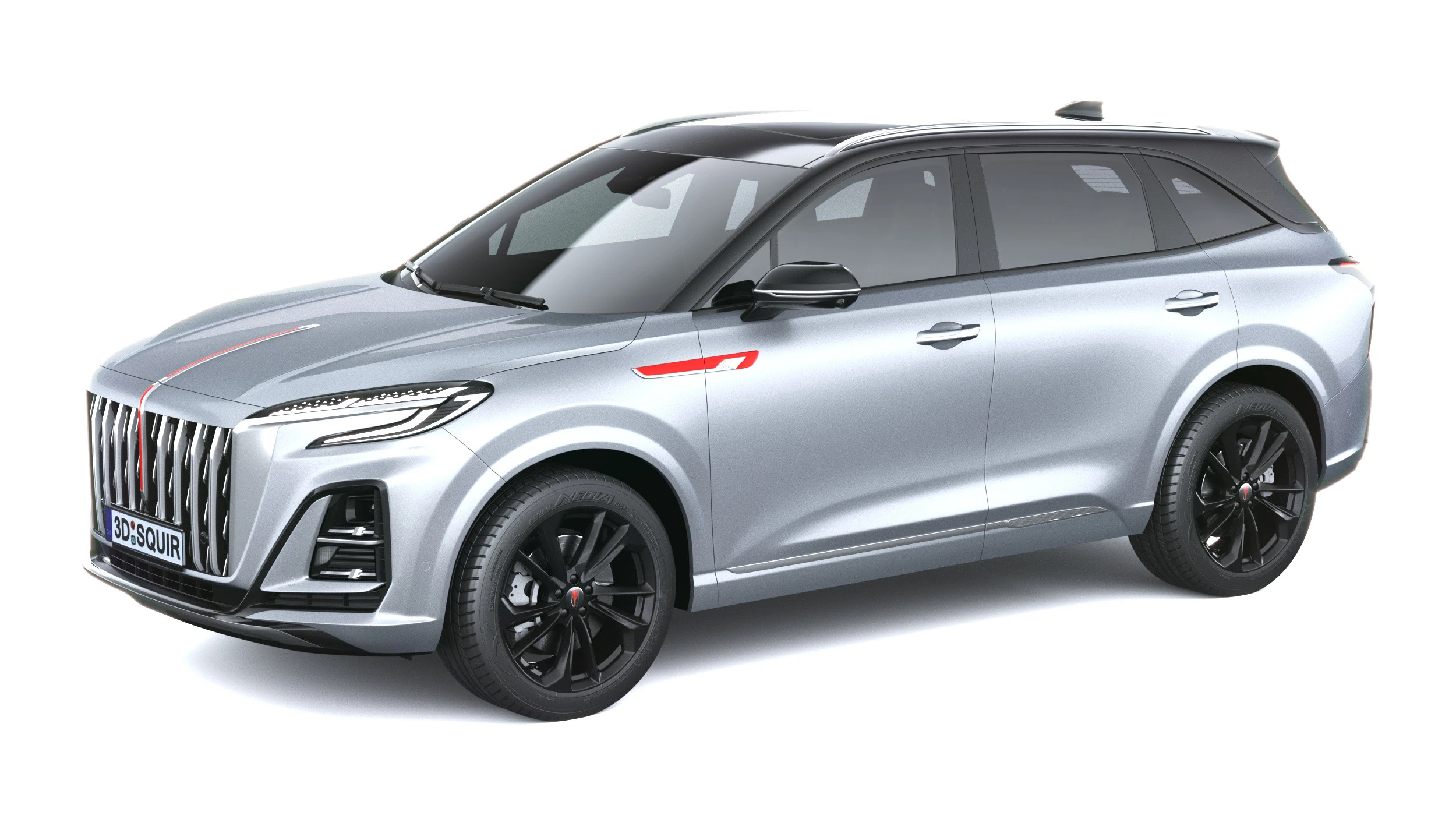 Hongqi HS3 2026 Modelo 3D .c4d .max .obj .3ds .fbx .stl .blend 