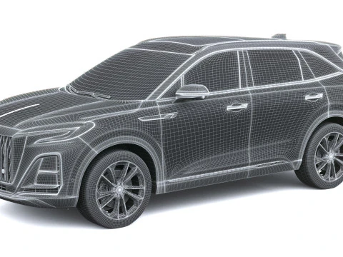 Hongqi HS3 2026 Modelo 3D