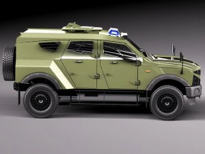 Oshkosh Sand Cat V2 3D Model