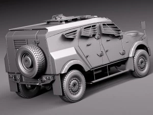 Oshkosh Sand Cat V2 3D Model