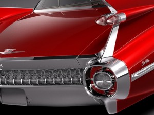 Cadillac 1959 Sedan Hardtop 3D 模型
