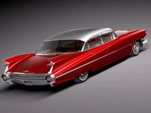 Cadillac 1959 Sedan Hardtop 3D Model