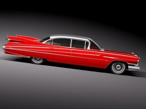 Cadillac 1959 Sedan Hardtop 3D Model