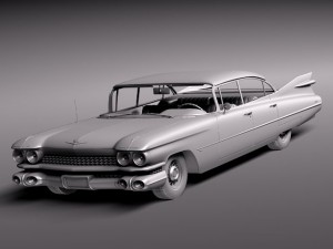 Cadillac 1959 Sedan Hardtop 3D 模型