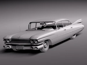 Cadillac 1959 Sedan Hardtop 3D Model