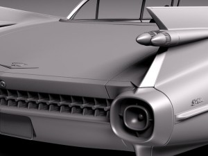Cadillac 1959 Sedan Hardtop 3D 模型