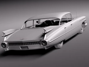 Cadillac 1959 Sedan Hardtop 3D Model