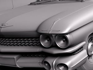 Cadillac 1959 Sedan Hardtop 3D 模型