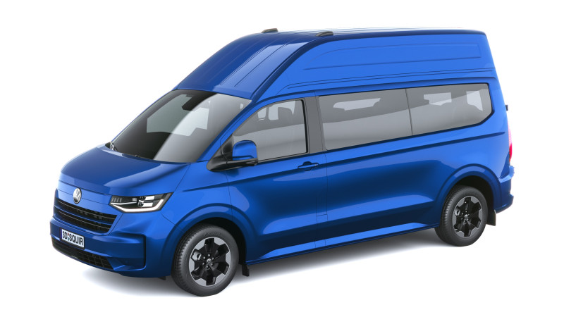 Volkswagen Transporter T7 caravelle L2H2 2025 Model 3D .c4d .max .obj .3ds .fbx .stl .blend 