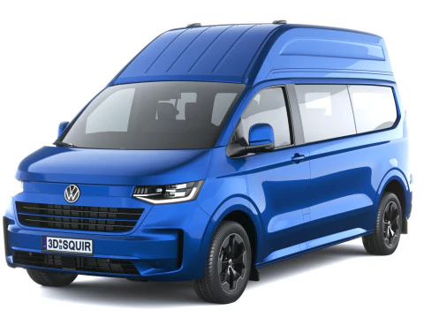 Volkswagen Transporter T7 caravella L2H2 2025 Modello 3D