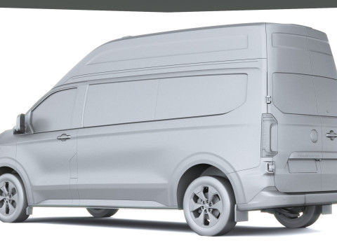 Volkswagen Transporter T7 caravelle L2H2 2025 Model 3D