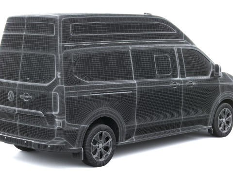 Volkswagen Transporter T7 caravelle L2H2 2025 Model 3D