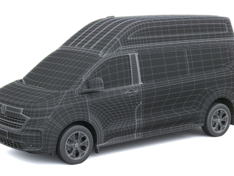 Volkswagen Transporter T7 caravelle L2H2 2025 Model 3D