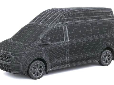 Volkswagen Transporter T7 caravella L2H2 2025 Modello 3D