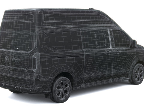 Volkswagen Transporter T7 caravelle L2H2 2025 Model 3D