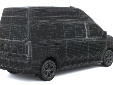 Volkswagen Transporter T7 caravella L2H2 2025 Modello 3D