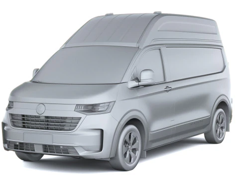 Volkswagen Transporter T7 Panamericana L2H2 2025 Modello 3D