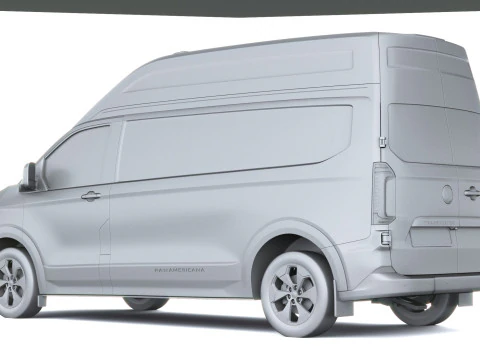 Volkswagen Transporter T7 Panamericana L2H2 2025 Modello 3D