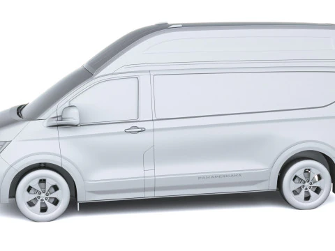 Volkswagen Transporter T7 Panamericana L2H2 2025 Modello 3D