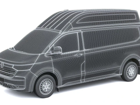 Volkswagen Transporter T7 Fourgon L2H2 2025 Modèle 3D