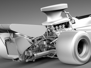 Lotus 72d 1970 John Player Special Grand Prix 3D Model