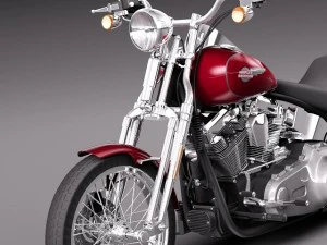 Harley Davidson Softail Springer 2006 3D Model