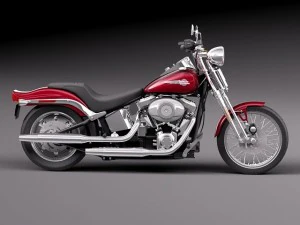 Harley Davidson Softail Springer 2006 3D Model
